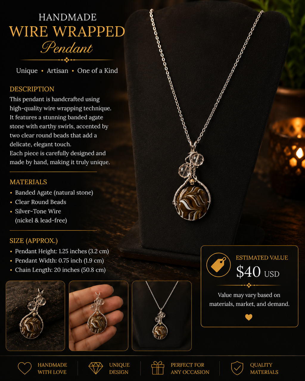 Handmade pendent
